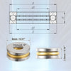 Car 4 x Thrust Ball Bearing 3x8x3.5mm Single Row Roller with Washers