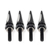 Harley Road Glide Windshield Spike Bolts 4 x Aluminum Black & White (2015+)