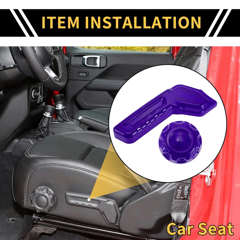 Jeep Gladiator JT (2018-2024) Purple Seat Adjustment Button Cover Trim