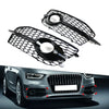 Audi Q3 Honeycomb Front Grille Fog Light Covers (2012-2014)