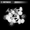Dodge 10 x Car Door Trim Panel Push Clips (No. 6505292AA)