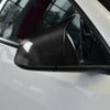 Tesla Model Y 2021-24 LHD Real Carbon Fiber Stick-on Side Mirror Caps Cover