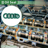 Oil Seal 25x38x10mm Green Seal Ring Rotary Shaft Seal TPU 5 Pcs