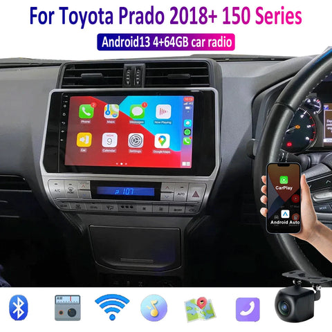 Toyota Prado 10" Apple Carplay Android Auto Radio (2018-2022)