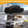 Dodge Ram Waterproof All Weather Black with Zipper 210D-PU Car Cover