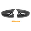 VW Golf MK6 Carbon Fiber Black Side Mirror Cover Caps (2009-2013)