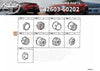 Toyota Land Cruiser 80Series FZJ80 4x Wheel Rim Covers Hub Caps (1990–1998)