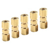 Vehicle 3/16 Inch Brass Inverted Flare Union Compression Fitting, 5 x Set