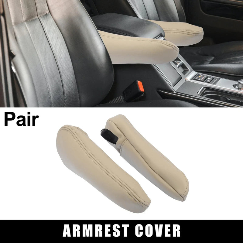 Toyota Sienna Beige Microfiber Leather Front Seat Armrest Cover (2011-2023)