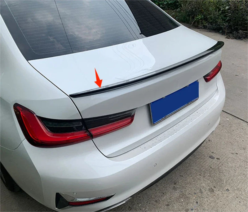 BMW 3 Series G20 G28 Sedan Glossy Black Rear Spoiler P Style Wing (2019-2024)