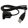 Easy Installation Dual USB Flush Mount Car Dash AUX & USB Port Panel
