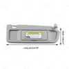 Honda Civic Sedan D.Grey RH Driver Side Sun Visor (2006-2012)