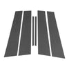 Chevy Malibu (2013-2015) Carbon Fiber Black 6 x Pillar Window Trim