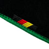 BMW 3 Series M3 E46 with Green Trim Black Floor Mats (2000-2006)