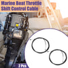 Boats 2 x Marine Throttle Control Cable Black with Fastening Head