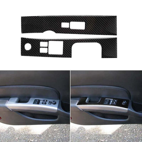 03-08 Nissan 350Z Carbon Fiber Door Window Switch Cover Trim fit