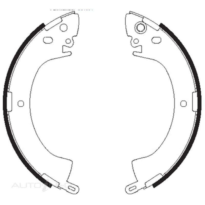 Mitsubishi L300 Express Starwagon Rear Brake Shoes (1980-1981)