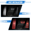 Ford Explorer (2020-2023) Red 3 Pcs Gas Brake Foot Rest Pedals