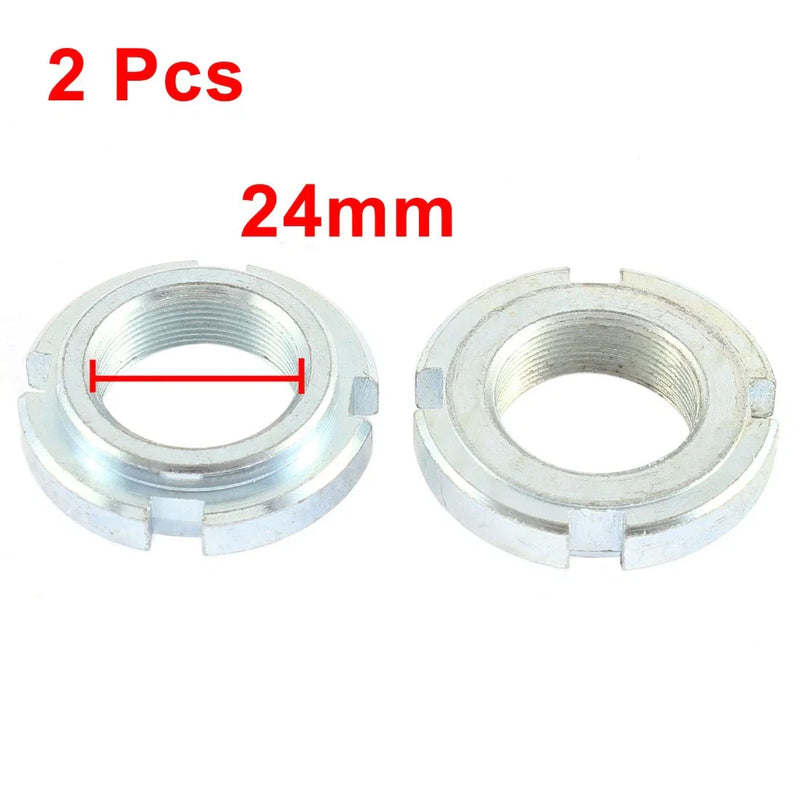 Suzuki 24mm Thread Dia 1.0 Pitch Motorcycle Steering Stem Lock Nut