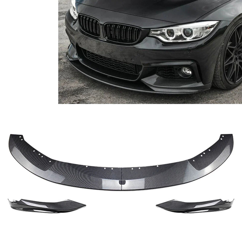 BMW 4 Series Bumper Lip Spoiler & Side Splitter Canards Cover (2014-2020)