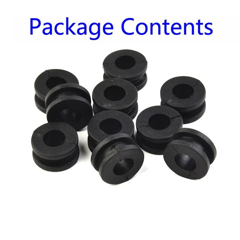 10 x Universal-Motorcycle Rubber Grommet Mount Set Side Cover Fender Accessory