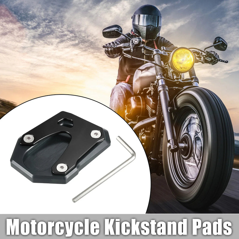 Honda Monkey 125 Kickstand Pad 1 Set Aluminum Alloy Titanium Tone