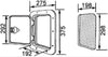 Access Hatch Caravan Boat Marine White 375mm x 275mm with Lock