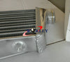 Universal Intercooler 550x230x50mm & 2.25" Aluminum Piping & Black Hose Kit