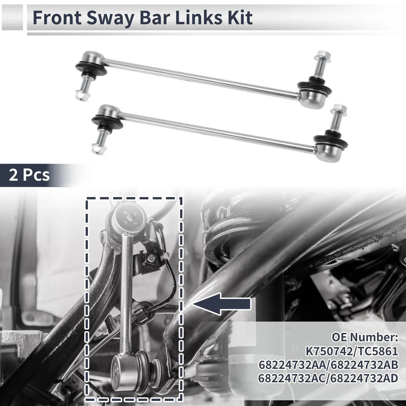 JEEP CHEROKEE 2014-2023 - 2 x Links Front Stabilizer Bar Links