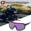 Motorcycle Riding Goggles Purple Lens Black Red Blue Purple Spot Frame