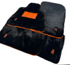 Rolls Royce Ghost Series I - Orange Leather Sheepskin Car Floor Mats