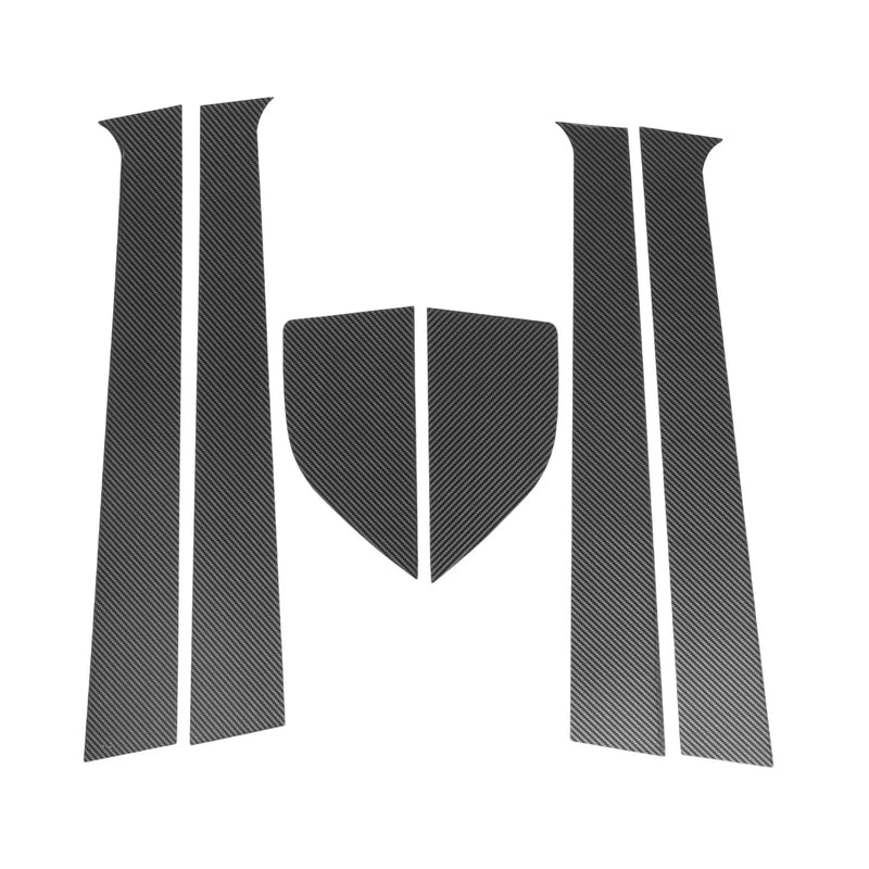Chevy Aveo Carbon Fiber 6x Pillar Window Trim (2002-2006)