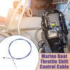 Yamaha Outboard Engine Throttle Shift Control Cable Blue