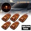 Chevrolet K2500 5 pcs Top Cab Marker Light Yellow Cover (1998)