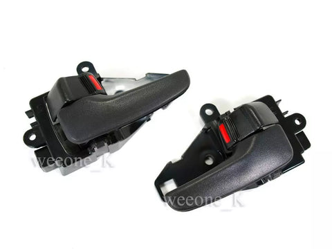 Mitsubishi Triton L200 2 x Interior Door Handles Black (06-14)