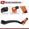 Kayo T6 Black / Orange Head Gear Shifter Lever Folding