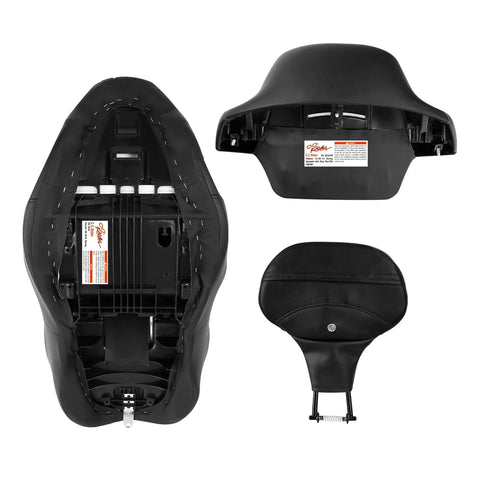 Harley Street Electra Glide Driver Passenger Seat & Backrest (2014-2023)