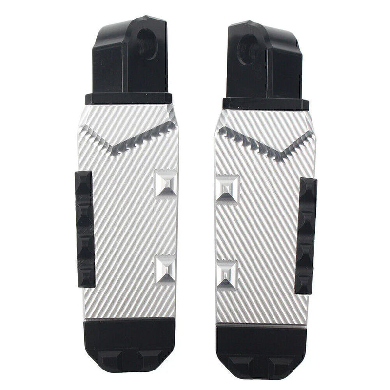 Suzuki GSXR600 / 750 / 1300 Hayabusa Silver Rear Footrests Foot Pegs