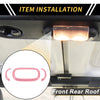 Jeep Wrangler JK Front Rear Roof Reading Light Trim Covers (2007-2018)