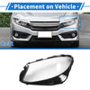 Mercedes-Benz E-Class Car Front Left Headlight Lens Cover (2016-2021)