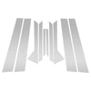 Ford Fiesta (2011-2015) Silver Tone 10pcs Door Pillar Window Trim