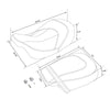 Harley Touring CVO Road Street Glide Driver & Passenger Gel Seat (09-23)