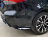 Toyota Corolla (2020-2023) 2 x Gloss Black Rear Bumper Splitter Lip Protector