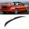 BMW 4 Series F83 F33 Convertible Glossy Black Rear Trunk Spoiler (2014-2020)