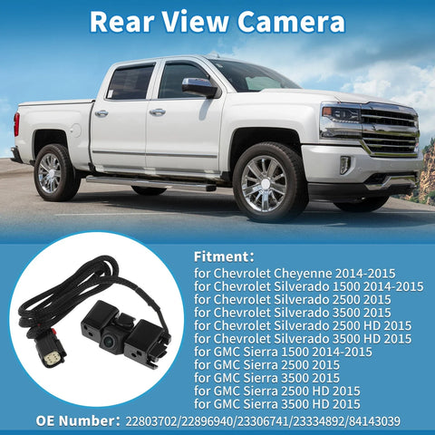 Chevrolet Cheyenne Rear View Park Assist Backup Camera (2014-2015)