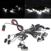 Car Truck Emergency Warning Deck Dash Grill LED White Strobe Lights