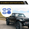 Jeep Gladiator JT (2018-2021) Blue Headlight CD Switch Knob Cover Ring