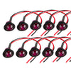 Trailer Truck RV 10pc Purple 3/4" Bullet Round LED Side Marker Lights