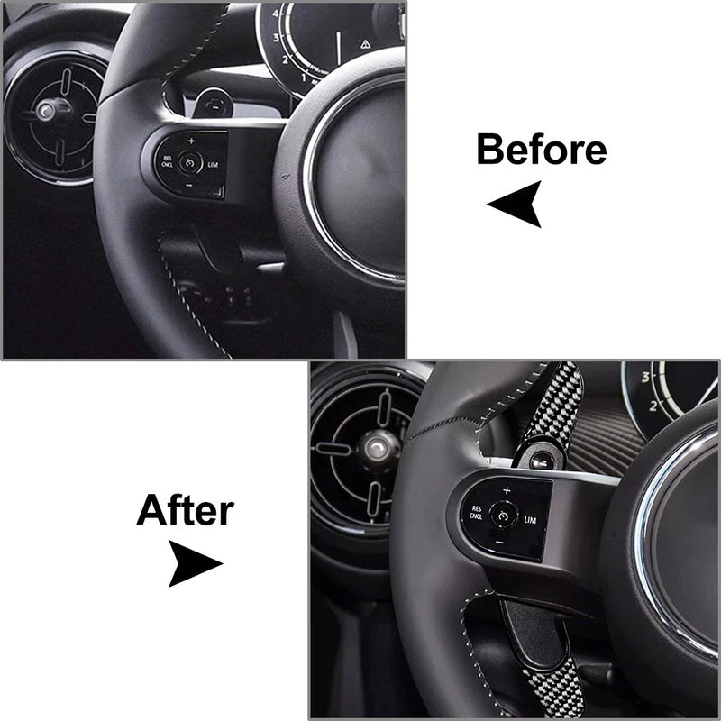 BMW Mini Cooper F54 F55 F57 F60 Steering Wheel Shift Paddle Extensions