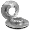 Landcruiser 80 Series Front Dimpled Slotted Brake Disc Rotors (1990-1992)